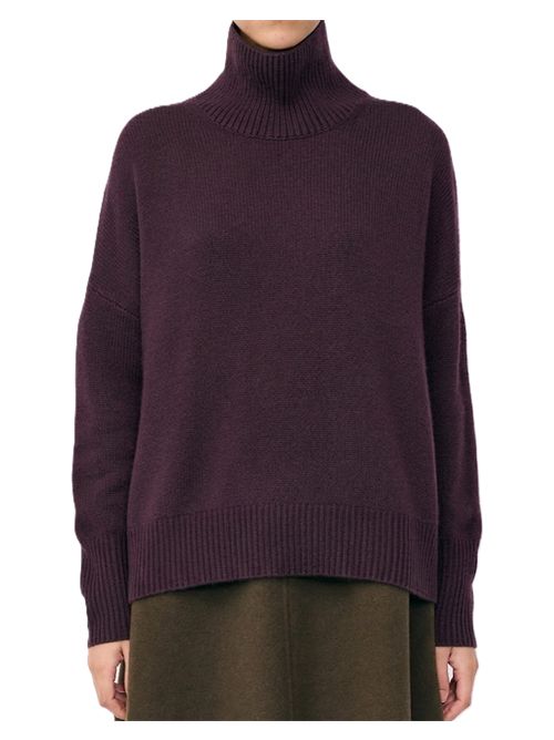 heidi sweater Lisa Yang | 202113DU DEEP PLUM